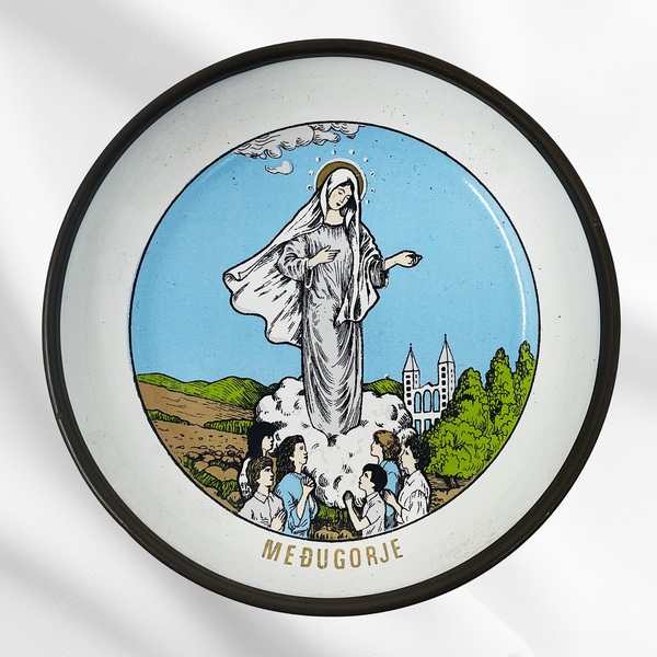 Queen of Peace Small Metal Plate