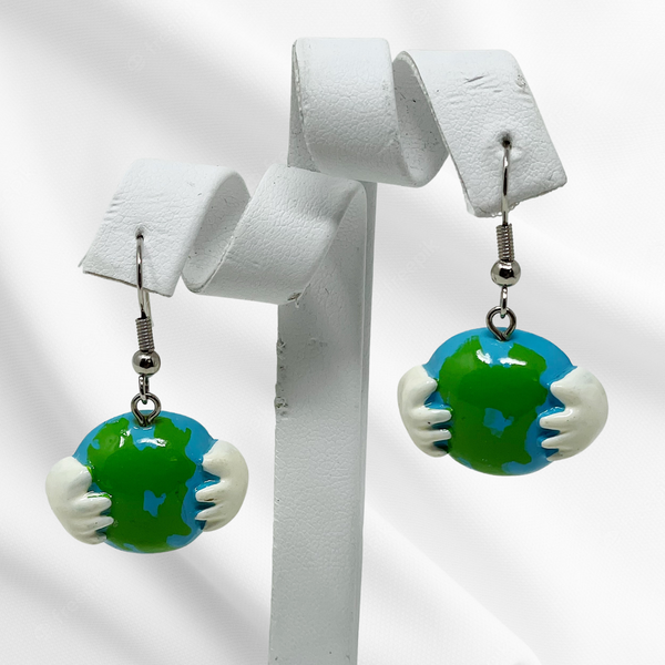 World in the Palm of Your Hand Earrings