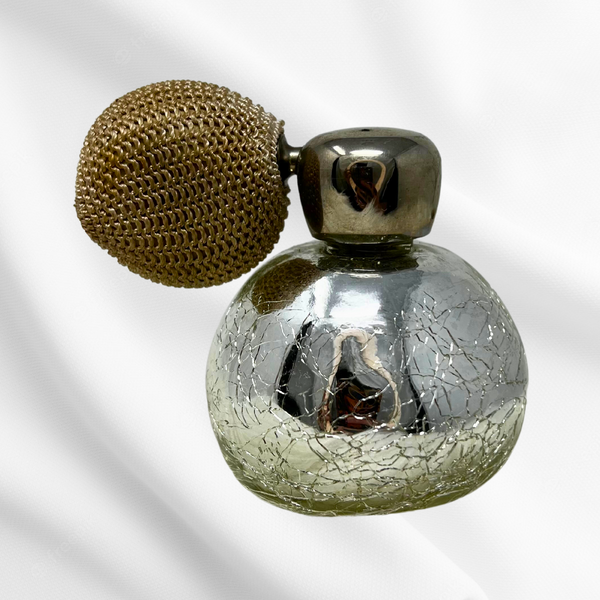 Antique Mercury Glass Perfume Bottle - 1920's