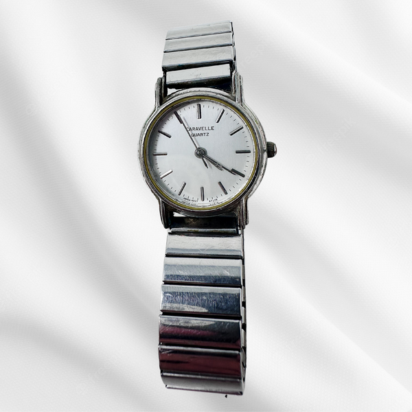 Silver Caravelle Wrist Watch