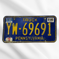 PA License Plate (YW-69691) 2000