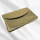 Gold Foil Snap Clutch