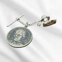 B Tie Pin With Saint And Madonna