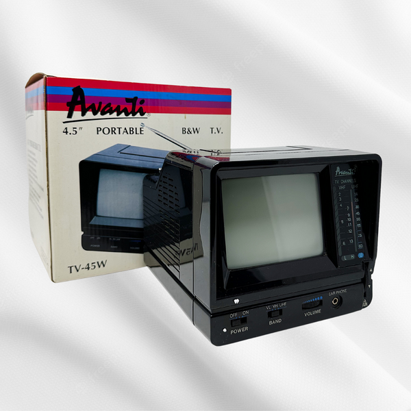 Avanti 4.5" Portable Black & White Television- without Power Cord