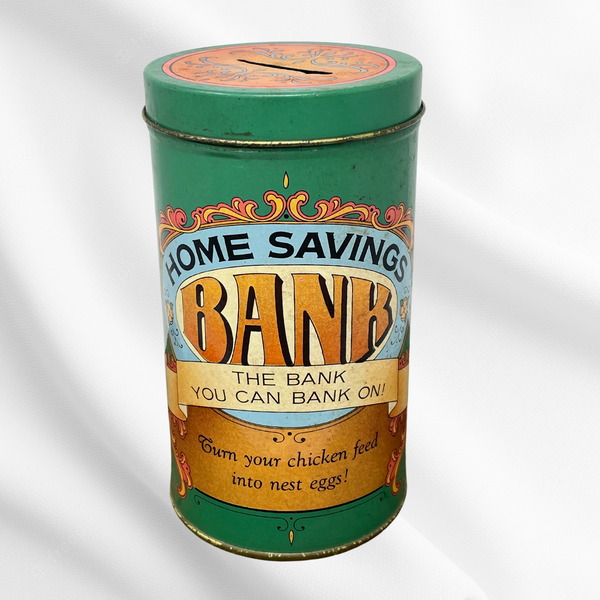 Vintage Home Savings Coin Bank
