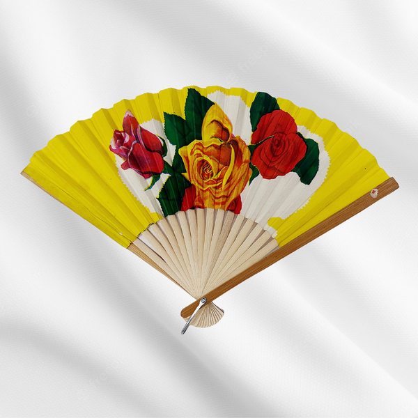 All Sunshine & Roses Paper Fan