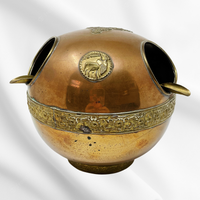 Brass & Copper Large Ashtray