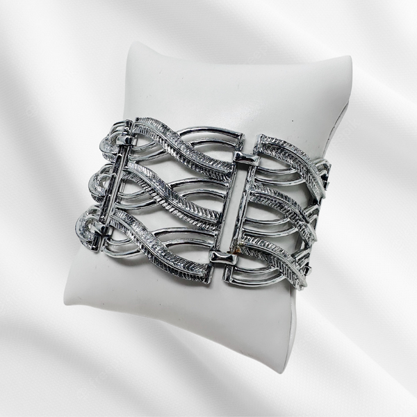 Thick & Twisted Silver Link Bracelet