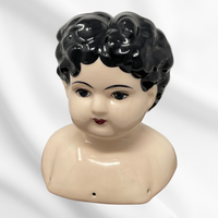 Vintage Ceramic Doll Bust