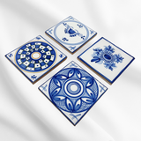 Set of 4 Spanish Tiles from Figas