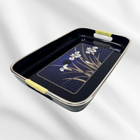 Japanese Black Serving Trays