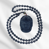 Black Buddha Amulet Necklace