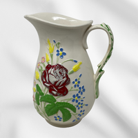 Atlantic Mold Floral Pitcher