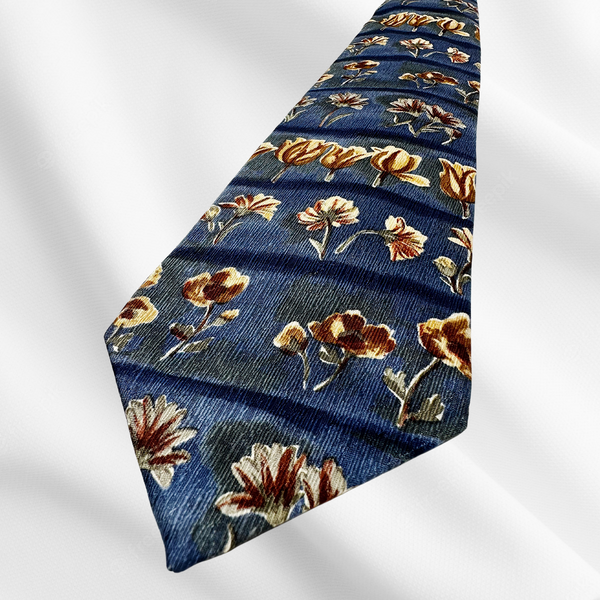 Silk Watercolor Floral Neck Tie