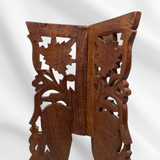Hand Carved Wooden Plant Stand