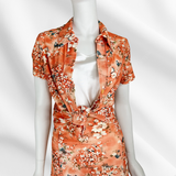 Orange Blossom Blouse & Skirt Set