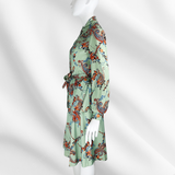 Mint Paisley Blouse & Skirt Set