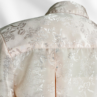 Pastel Pink Embroidered Button-Up Blouse