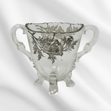 Silver Peony Sugar Bowl
