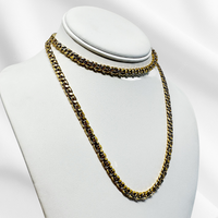 Gold Curb Link Chain (30”)