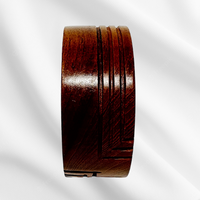 Minimal Hand Carved Wood Bracelet