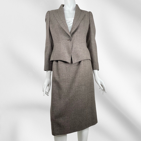 Vintage Peabody House Wool Skirt Suit