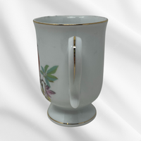 Royal Crown Porcelain Footed Cup- Eurasian Bullfinch