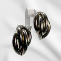 Swirl Domed Earrings