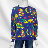 Yes Collage 80’s Geometric Pullover