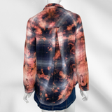 Orange and Black Bleached Flannel