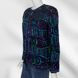 Jewel Tone Sequin Jacket