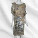 J.L.B. Silk Sequin Party Dress
