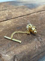 Crystal & Gold Tie Tack