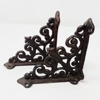 Victorian Cast Iron Shelf Bracket Set