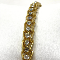 Gold Rhinestone Tennis Bracelet