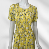 Pleated Sunshine Floral Dress
