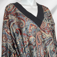 Vintage Paisley Long Sleeve Blouse