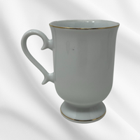 Royal Crown Porcelain Footed Cup- Red Faced Warbler