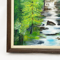 E. E. Smith Oil Painting - Waterfall