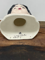 Vintage Ceramic Doll Bust
