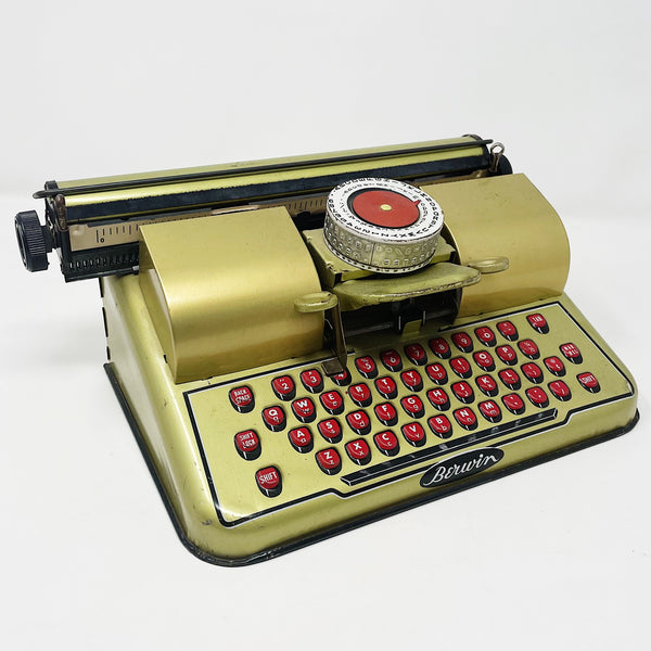 Toy Berwin Gold Typewriter