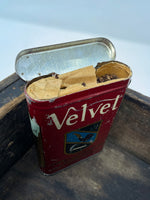 Velvet Cigarette Tin with Tobacco