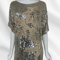 J.L.B. Silk Sequin Party Dress