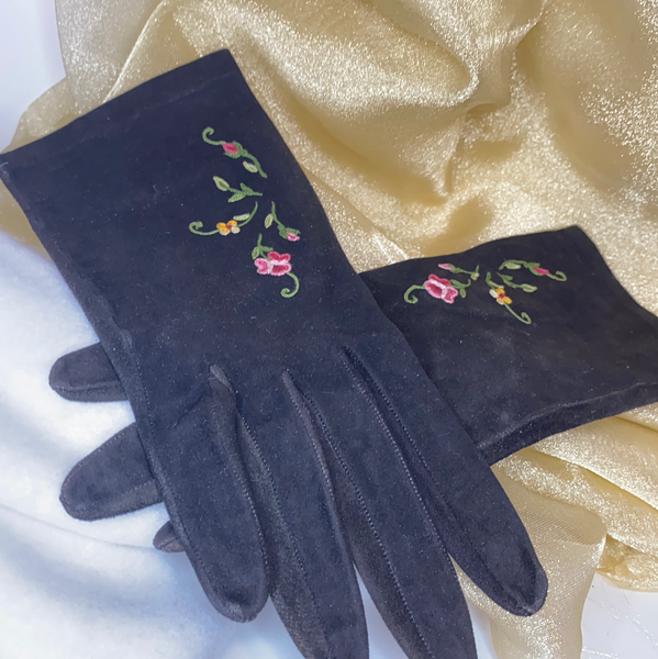 Embroidered Driving Gloves