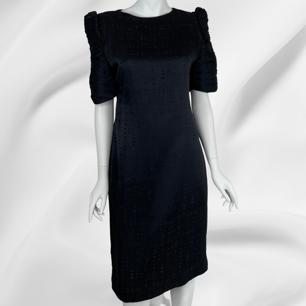 Vintage Black Silk Dress