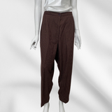 Brown Plaid Trousers
