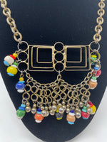 Eclectic Beaded Charm Necklace