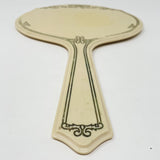 Vintage Cream Colored Hand Mirror