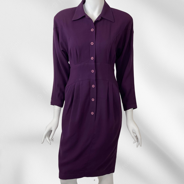 Purple Wool Dress (80’s)