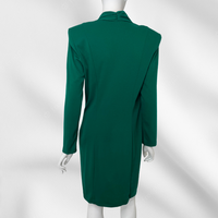 Emerald Wrap Mini Dress